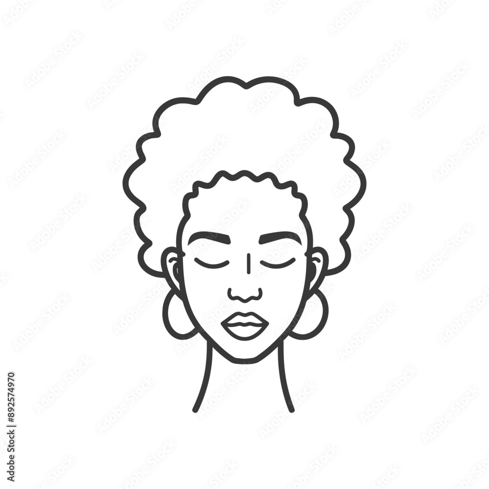 woman head minimalist line art icon logo symbol woman head minimalist line art icon logo symbol