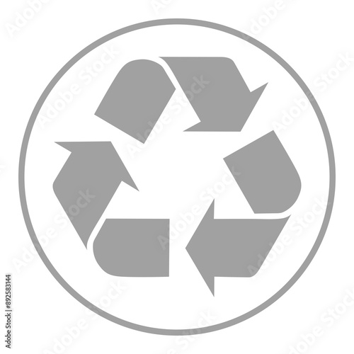 3R Sign, Reduce, Reuse, Recycle Icon Symbol, can use for Pictogram, Apps, Website, Environmental Poster Theme, Logo Gram, Label, Mark or Graphic Design Element. Format PNG