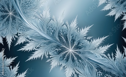 Close-Up of Frost Crystals