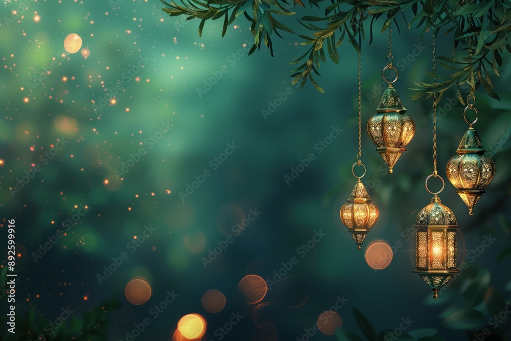 islamic celebration themed background 