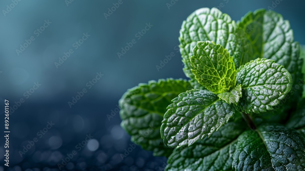 A tight shot of a green leaf dotted with water droplets on its surface, surrounded by a softly blurred background A tight shot of a green leaf dotted with water droplets on its surface, surrounded by a softly blurred background