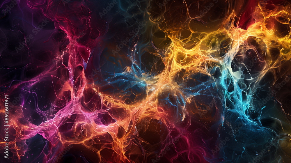 Obraz premium abstract background with vibrant and neon color