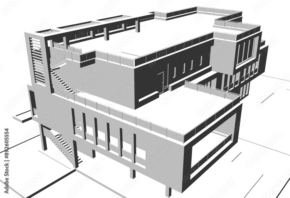 sketch of building sketch of building