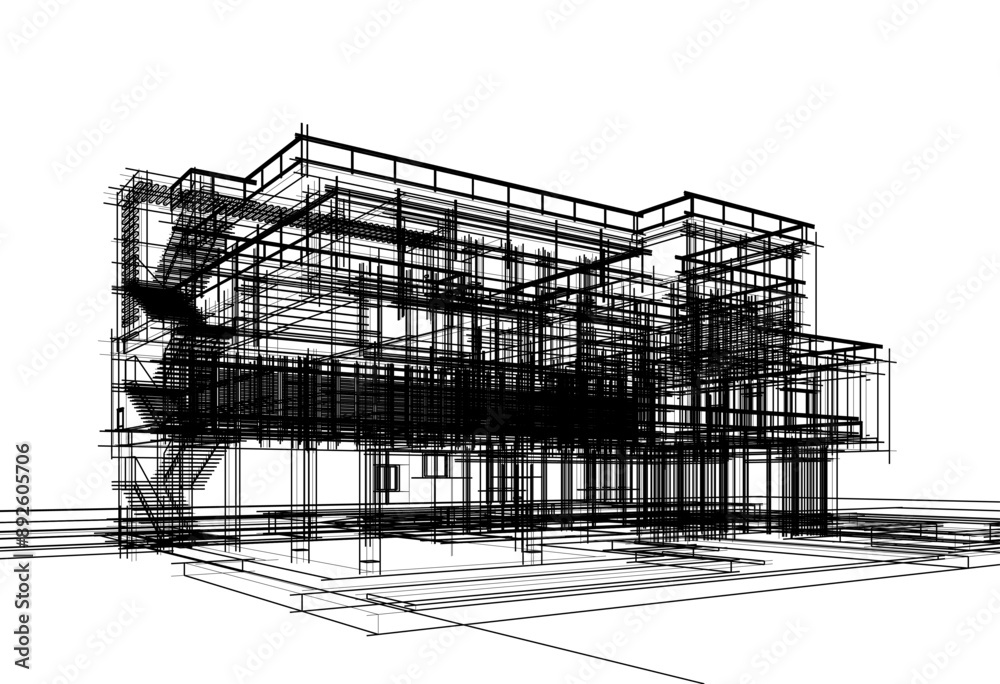 sketch of building sketch of building
