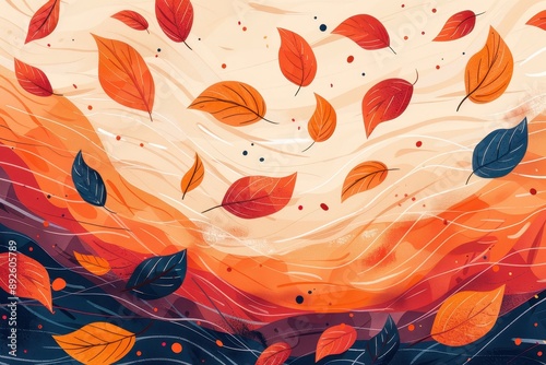 Autumn Leaves Illustration