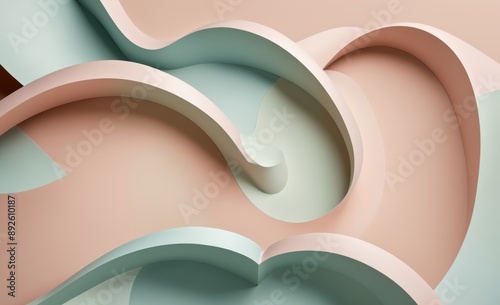 Soft Pastel Curves