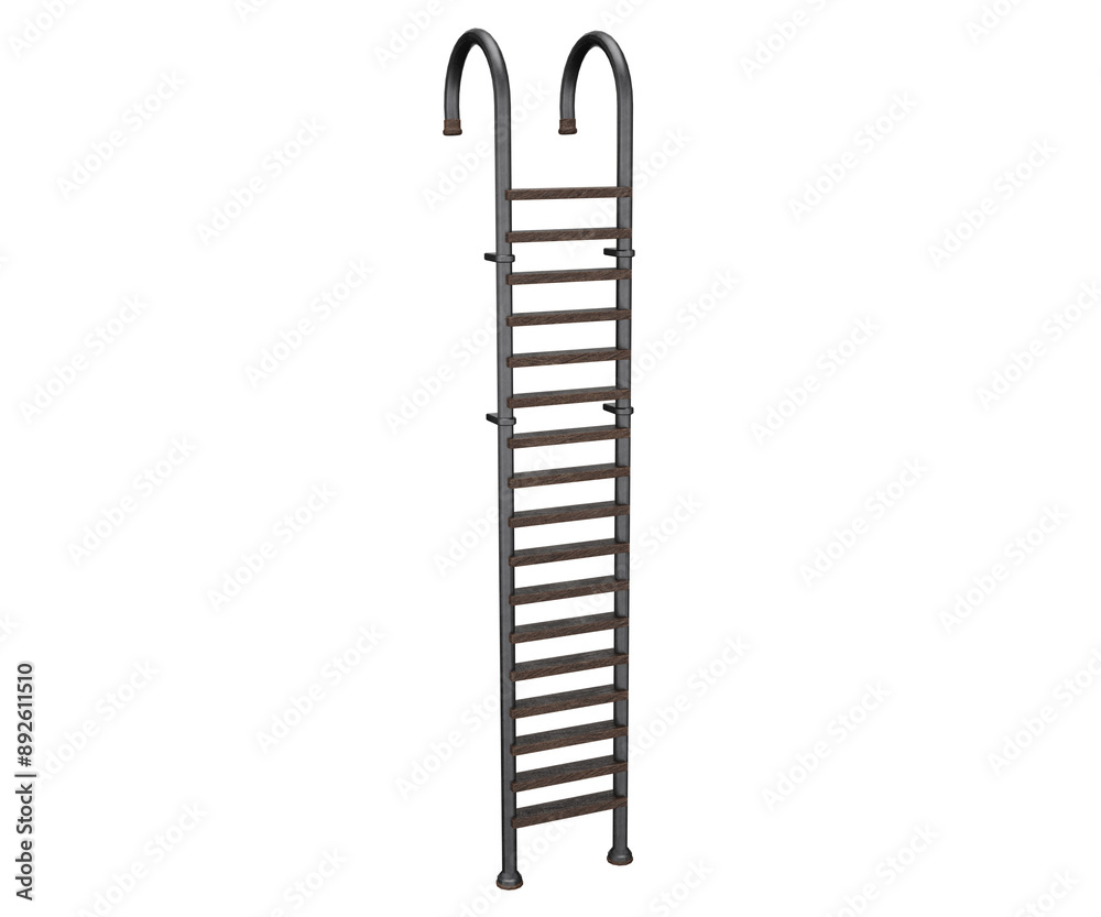 3d rendering industrial ladder 3d rendering industrial ladder