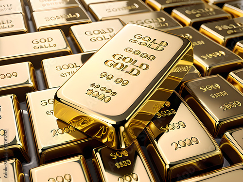 Aesthetic wallpaper with gold bars