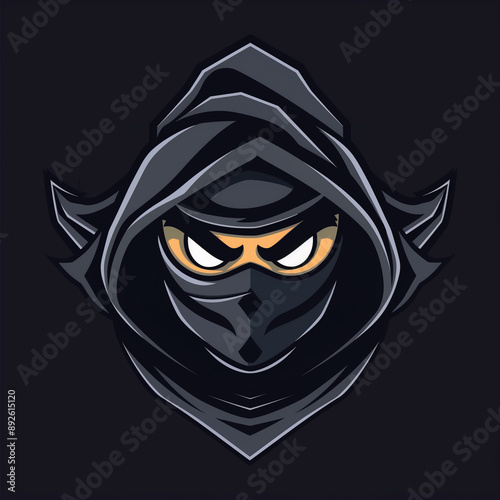 ninja boy warrior fighter gaming esport mascot logo 