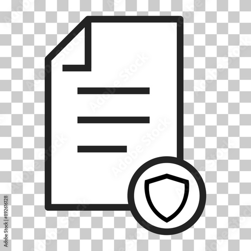In compliance icon sign, company passed inspection symbol, complete checkmark vector