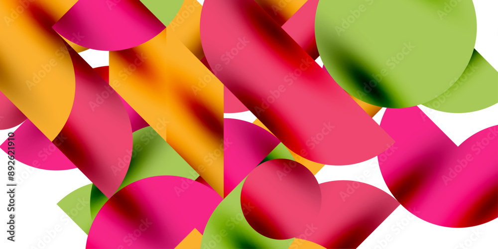 Shadow effect shiny circles and round triangles geometric modern art. Vector Illustration For Wallpaper, Banner, Background, Card, Book Illustration, landing page Shadow effect shiny circles and round triangles geometric modern art. Vector Illustration For Wallpaper, Banner, Background, Card, Book Illustration, landing page