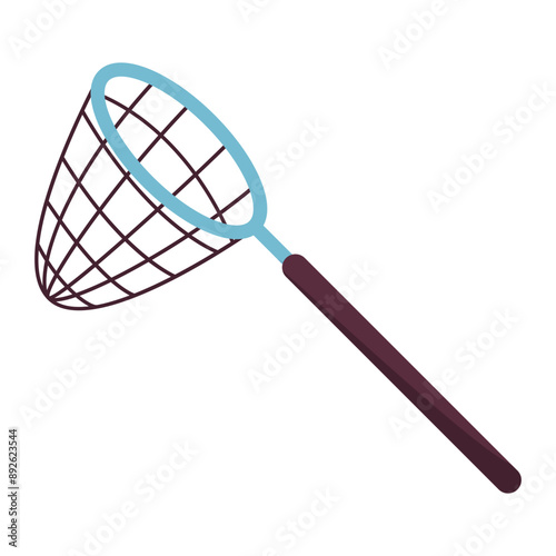 preparation of fishing equipment vector illustration