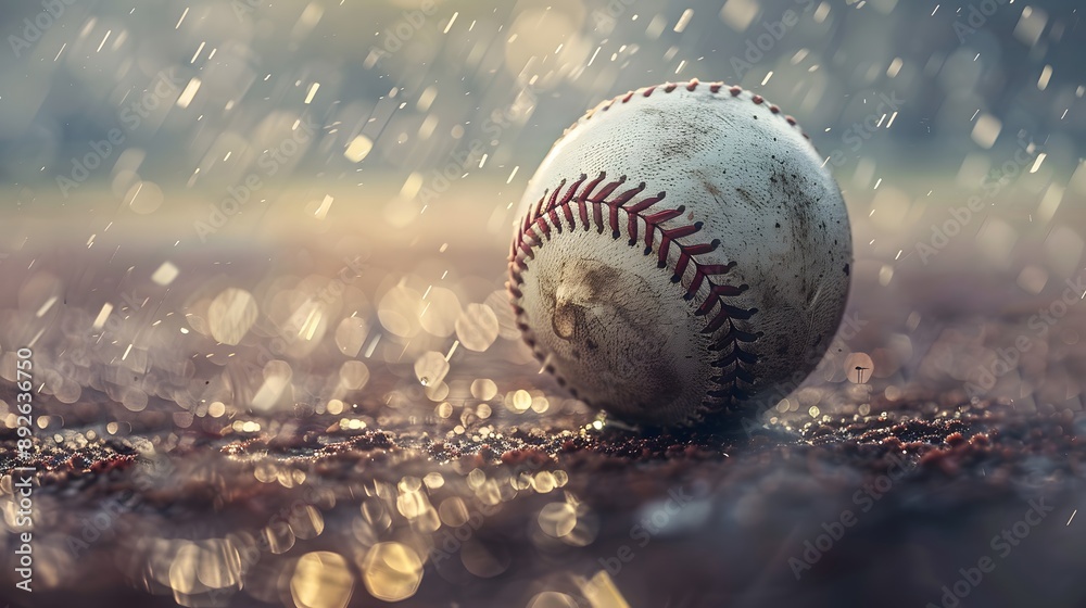 Baseball isolated on white with clipping path. 