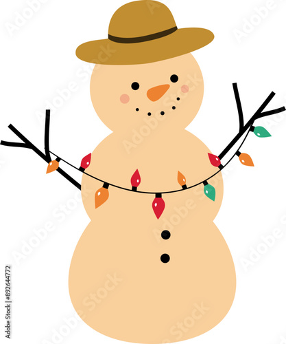 Beach summer sand snowman vector.
Christmas Beach Snowman flat vector.
Christmas sand snowman isolated svg.