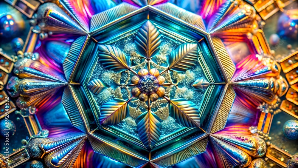 Photomicrograph: Crystal Structure Generative AI Automated art Photomicrograph: Crystal Structure Generative AI Automated art