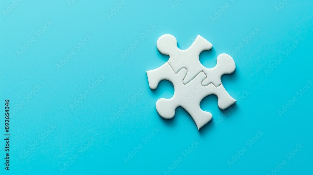 Fototapeta premium Puzzle. Business strategy, success solution, jigsaw games symbol. Idea metaphor. Creative idea, connection, challenge, partnership, teamwork, match