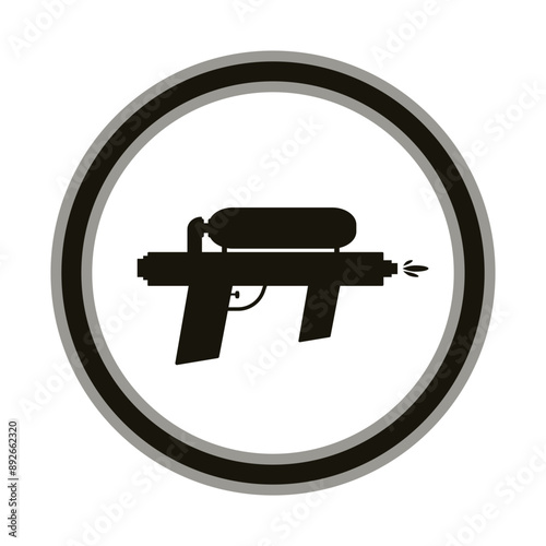 gun vector, vector illustration, abstract, art, 3d rendering