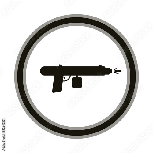 gun vector, vector illustration, abstract, art, 3d rendering