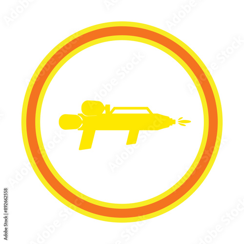 gun, vector illustration, abstract, art, 3d rendering