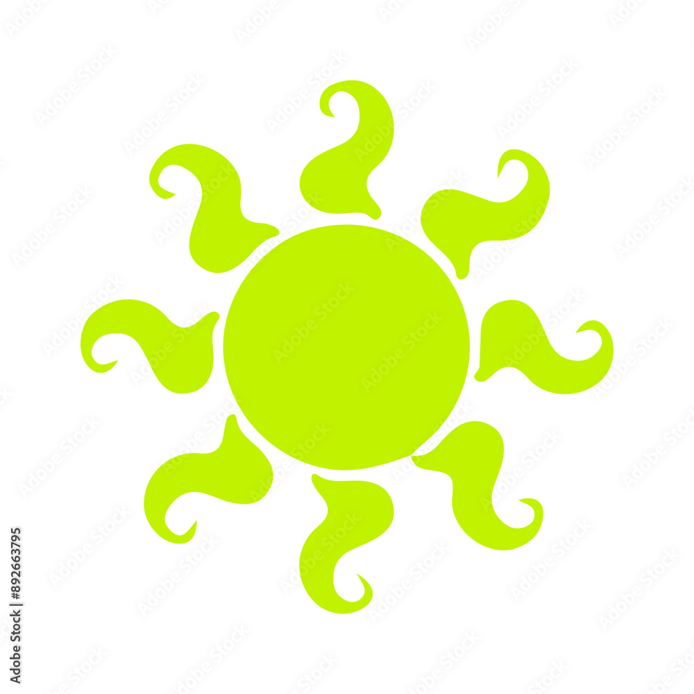 Fototapeta premium sun , vector, silhouette, vector illustration, abstract, art, 3d rendering