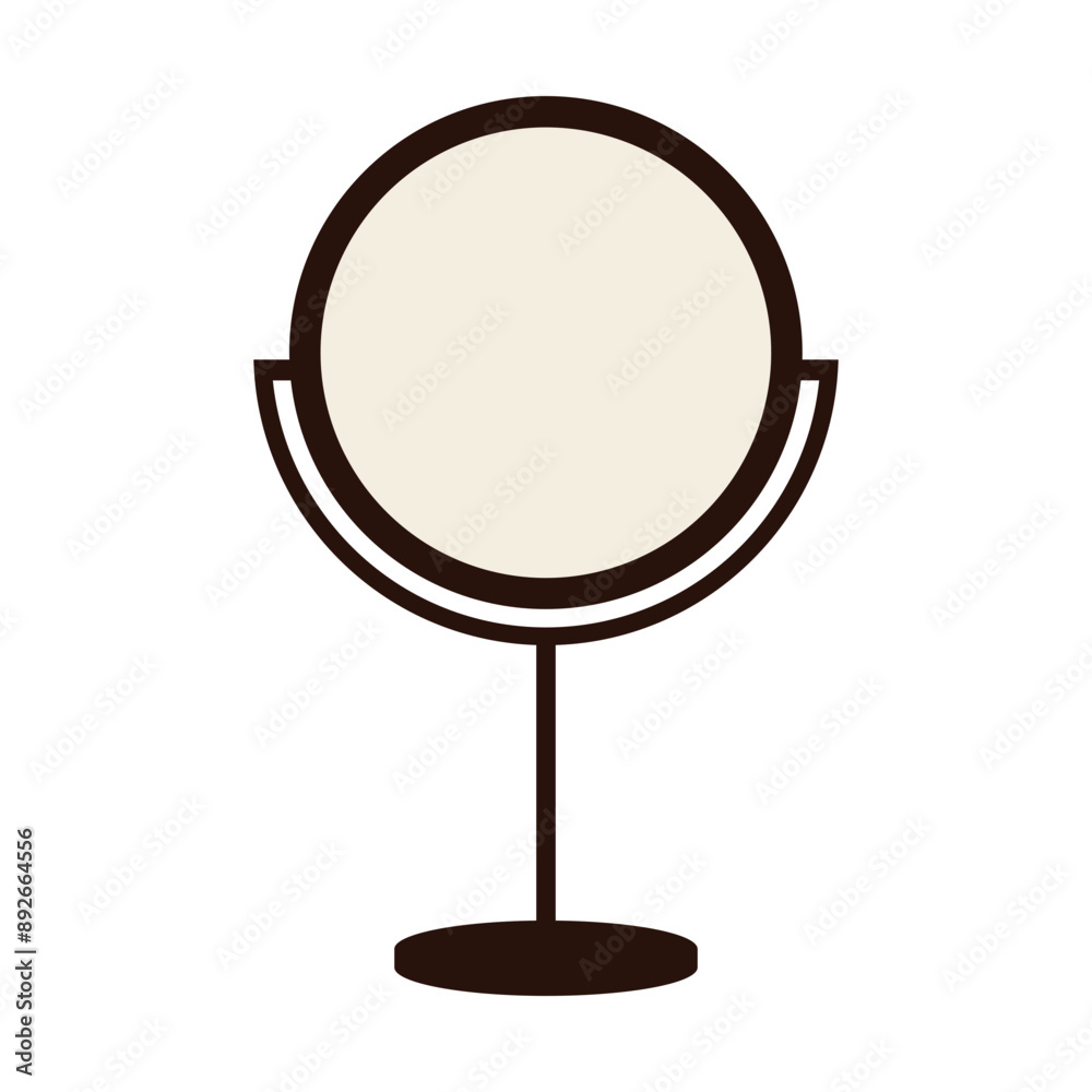 Fototapeta premium beautiful unique cool mirror, vector, silhouette, vector illustration, abstract, art, 3d rendering