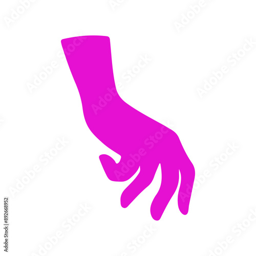 vector hand, logo, vector illustration, abstract, art, 3d rendering, silhouette