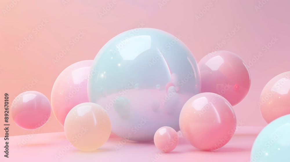 A collection of colorful spheres arranged in a pattern A collection of colorful spheres arranged in a pattern