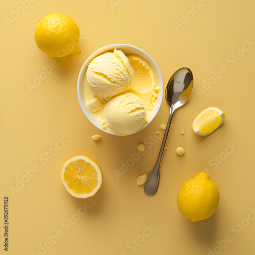 lemon sorbet photo