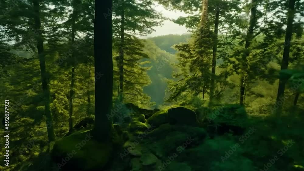 morning in the forest