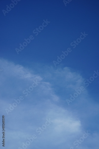 blue sky with clouds photo