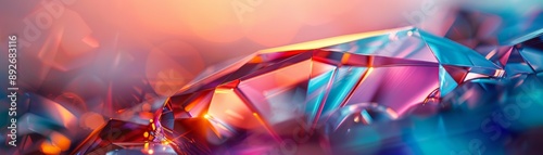 abstract backgrounds, prisms, close up, focus on, deep tones, Double exposure silhouette with prisms photo