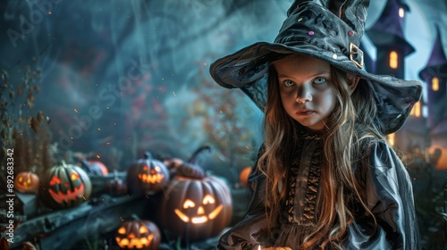 Children wearing halloween costume wallpaper background