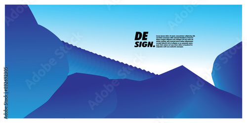 cool blue abstract background with cool space area suitable for social media