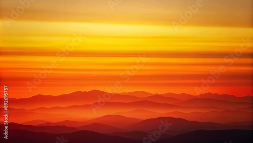 Golden Hour Over Misty Mountains