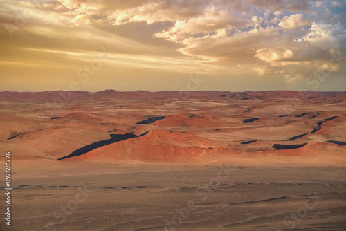 Namibia, the Namib desert, wild landscape, panorama in rain season
