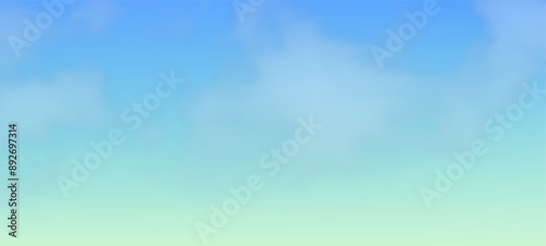 Modern colorful gradient background with clouds