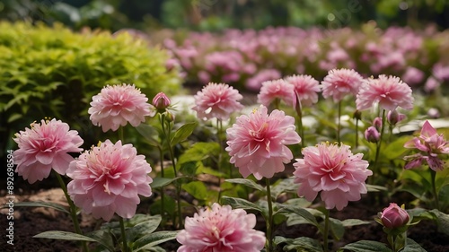 pink and white flowers