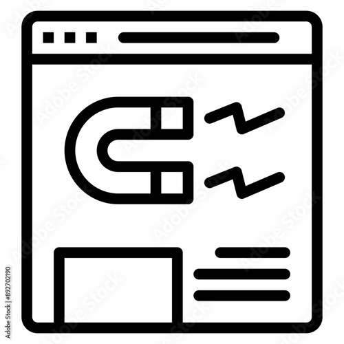 inbound outline icon
