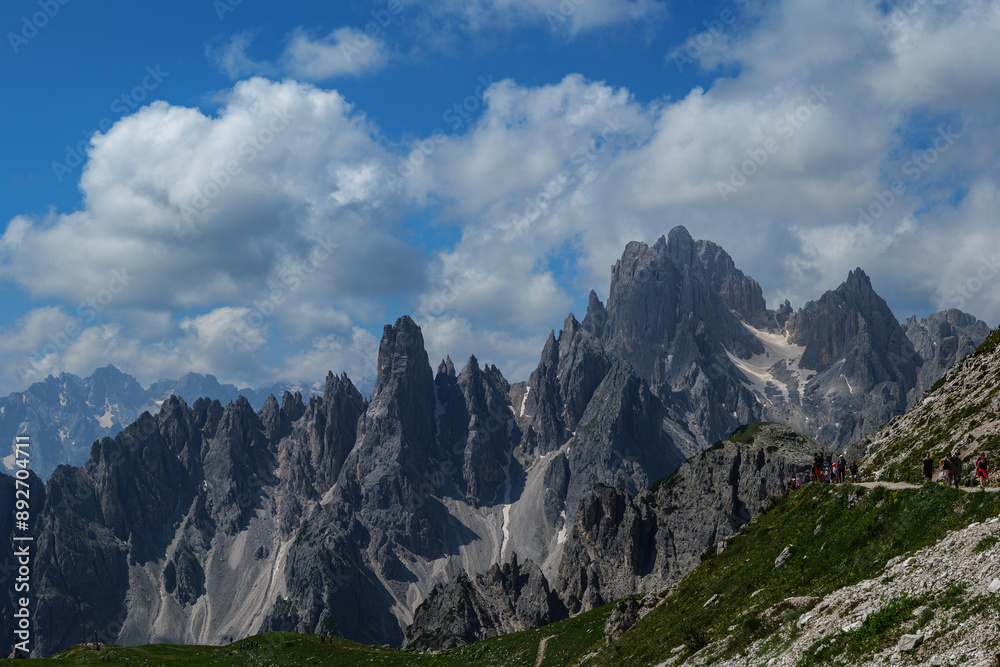 Fototapeta premium Dolomites in Italy, mountain landscape in summer
