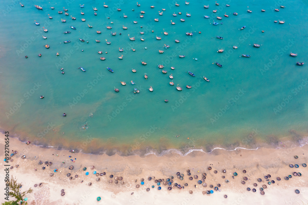 Aerial view of My Khe Beach - Top 6 beautiful beach in the World By Forbes Magazine. Aerial view of My Khe Beach - Top 6 beautiful beach in the World By Forbes Magazine.
