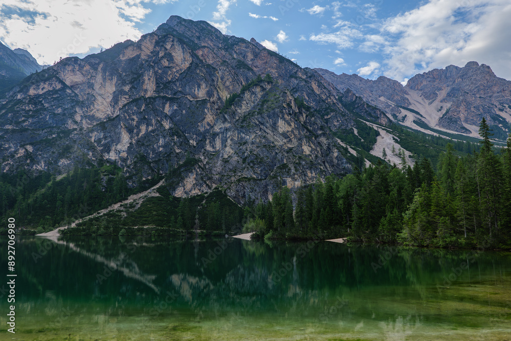 The Pragser Wildsee, or Lake Prags, Lake Braies (Italian: Lago di Braies; German: Pragser Wildsee) is a natural lake in the Prags Dolomites in South Tyrol, Italy. The Pragser Wildsee, or Lake Prags, Lake Braies (Italian: Lago di Braies; German: Pragser Wildsee) is a natural lake in the Prags Dolomites in South Tyrol, Italy.