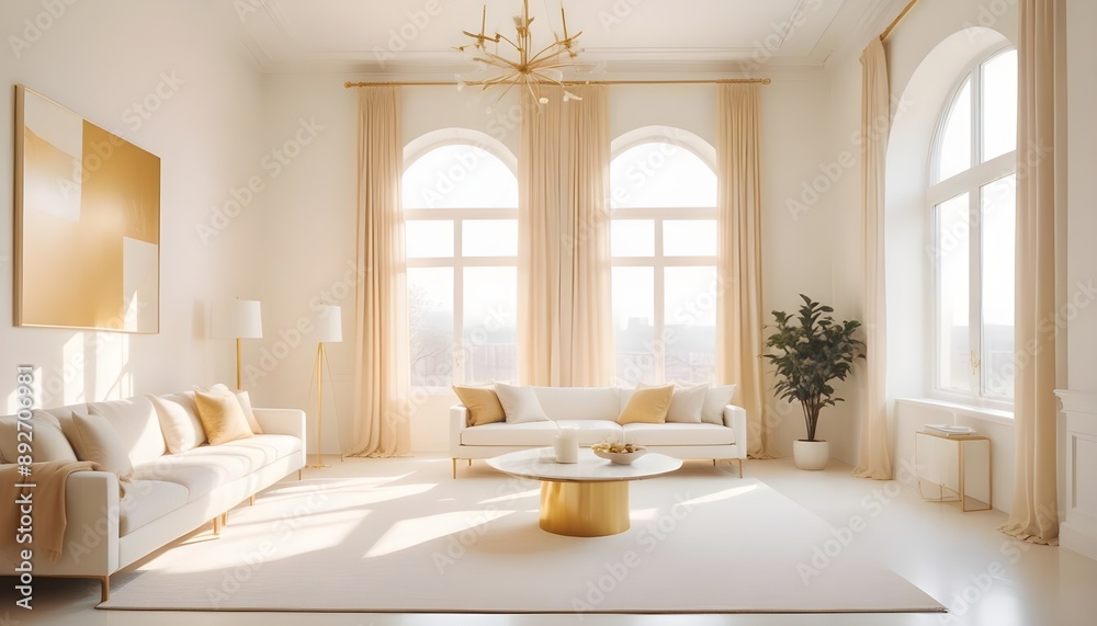 Photo interior modern design room 3d illustration Photo interior modern design room 3d illustration