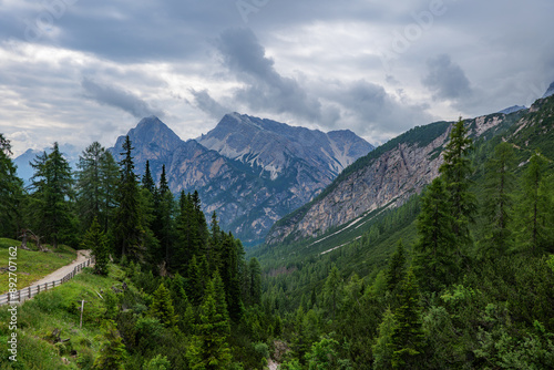 Mountain landscape in the Italian Dolomites