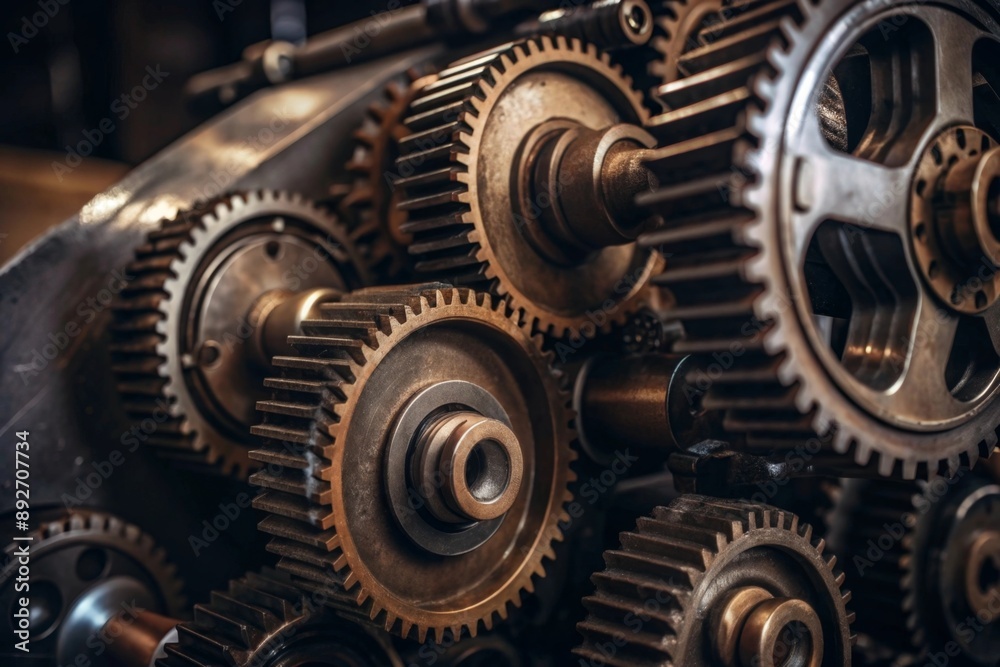 engine gear wheels, industrial background engine gear wheels, industrial background
