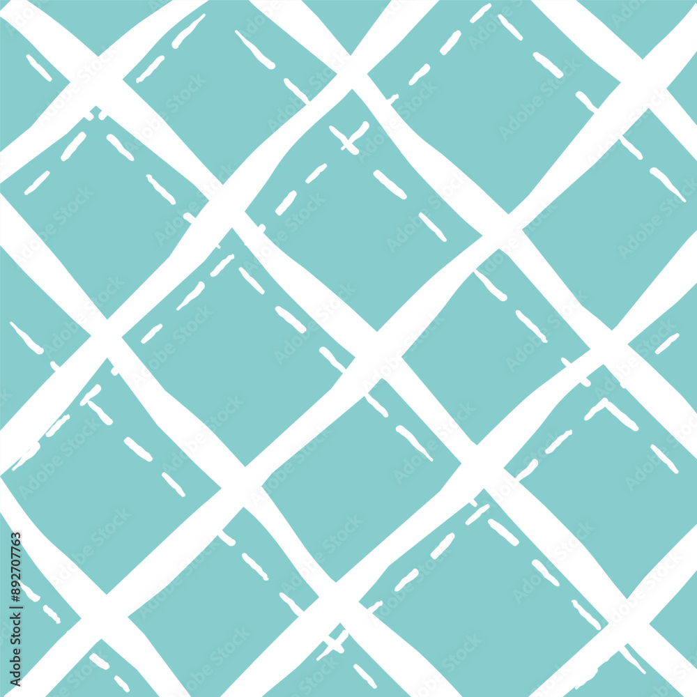 Vector hand drawn cute checkered pattern. Doodle Plaid geometrical dry brush texture. Uneven double crossing lines. Abstract cute delicate pattern ideal for fabric, textile, wallpaper. Vector hand drawn cute checkered pattern. Doodle Plaid geometrical dry brush texture. Uneven double crossing lines. Abstract cute delicate pattern ideal for fabric, textile, wallpaper.