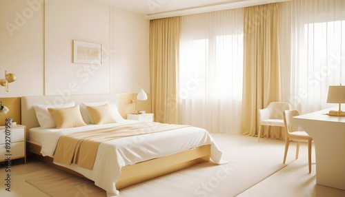Photo interior modern design room 3d illustration