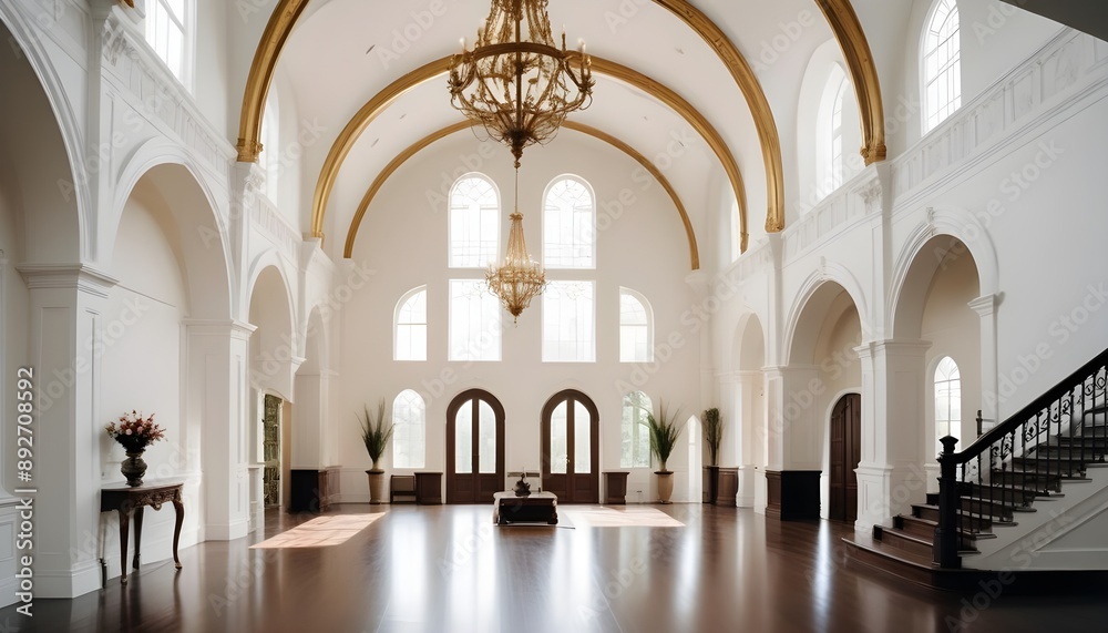 Fototapeta premium Photo interior modern design room 3d illustration