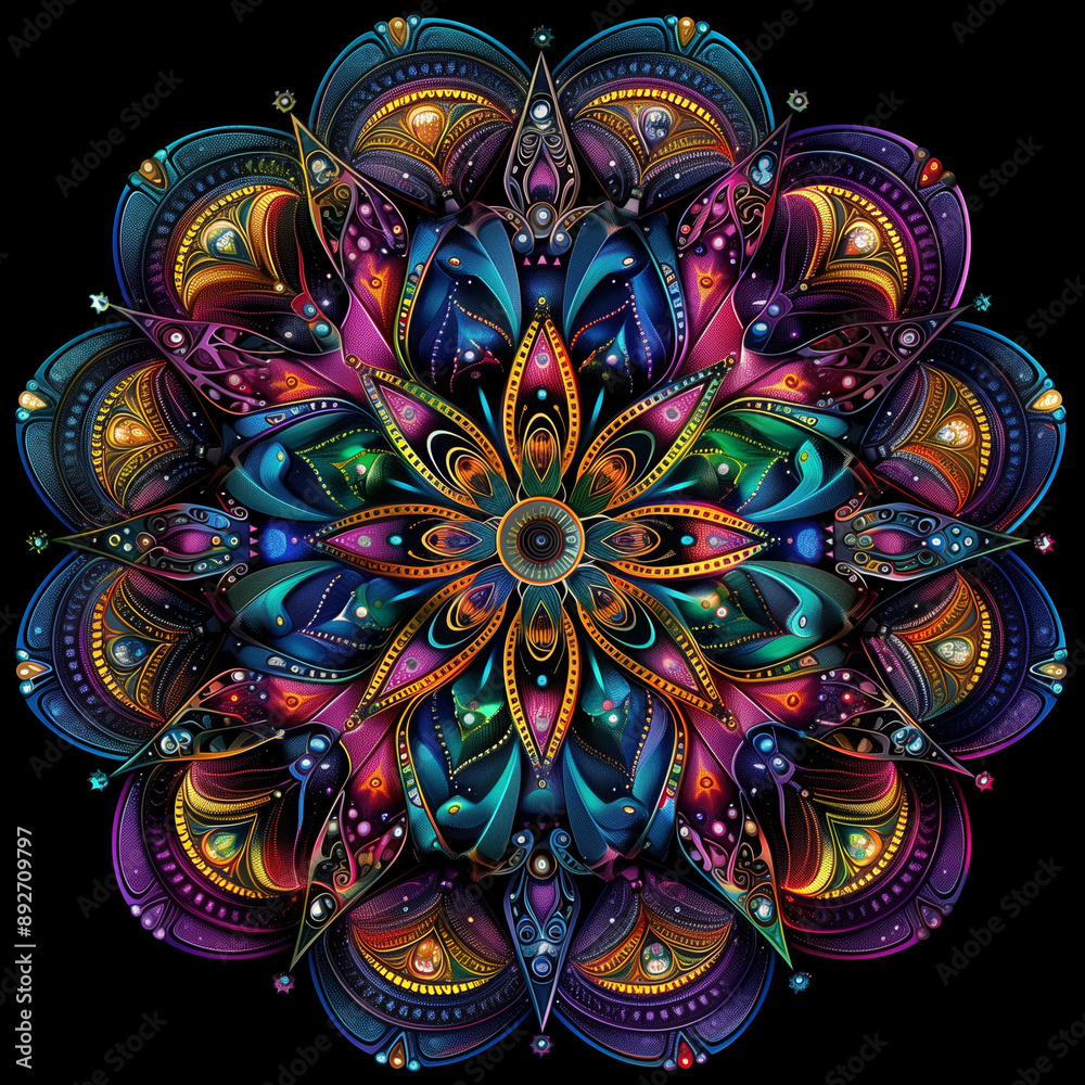 Fototapeta premium art circular mandala