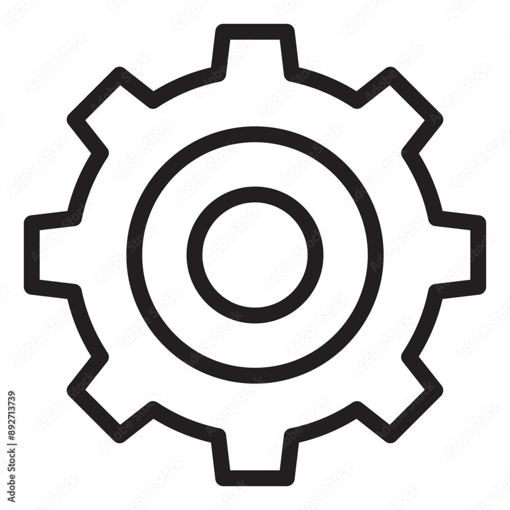 Settings line icon. Settings line icon.