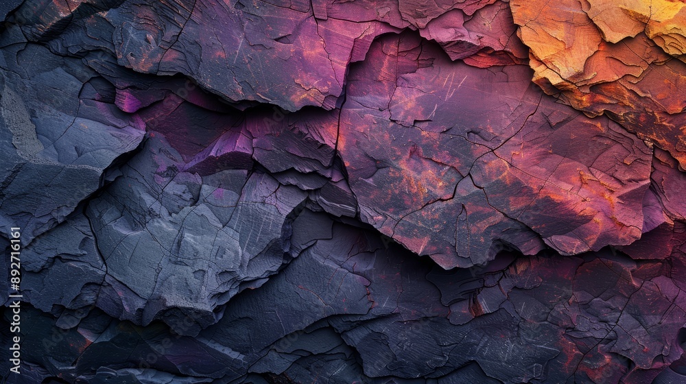 Fototapeta premium stone texture background, chert, close up, focus on, bold hues, Double exposure silhouette with chert
